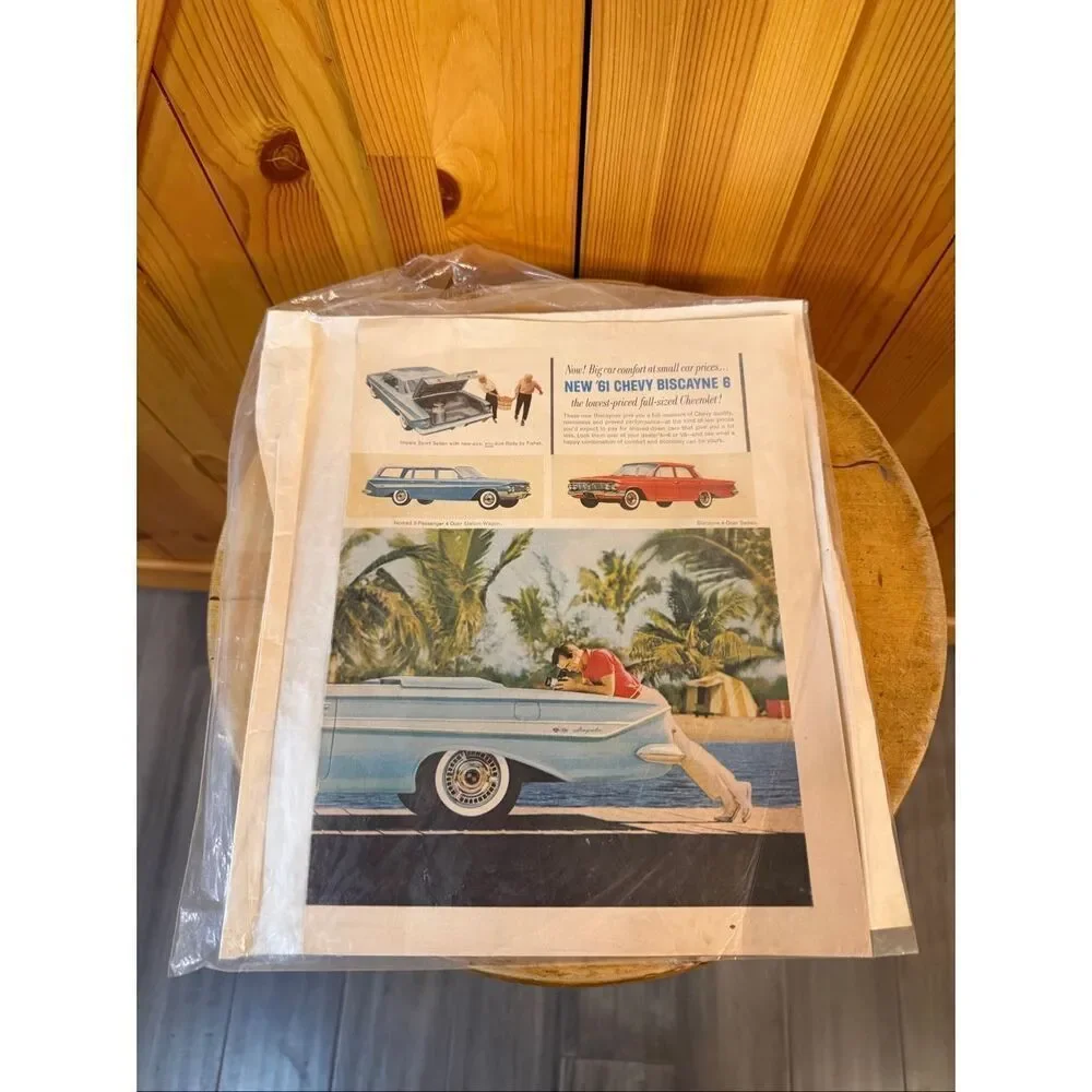 1961 Chevrolet 7 piece paper lot (6552)